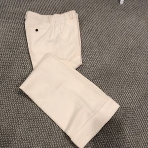 JCrew cream/white wool pants